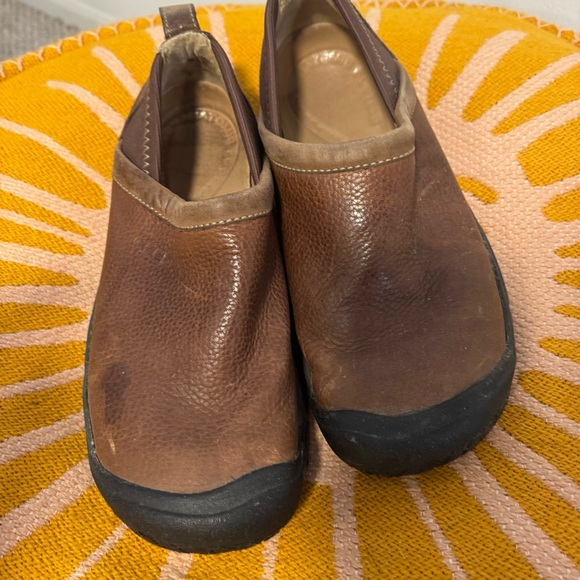 Men's Well-Worn Keen Leather Slip-On Shoes - Picture 1 of 6